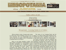 Tablet Screenshot of mesopotamiaartgallery.com